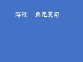 第一单元溶液复习课教学课件2023-2024学年九年级化学鲁教版五四制全一册