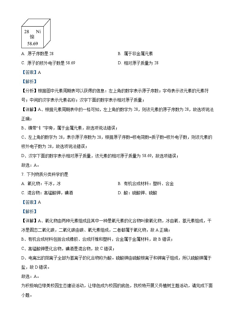 2024年广东省珠海市金湾区中考一模化学试卷（原卷版+解析版）03