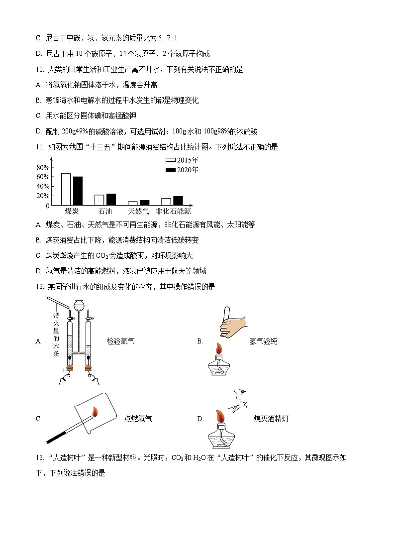 2024年广东省茂名市化州市中考一模化学试题（原卷版+解析版）03