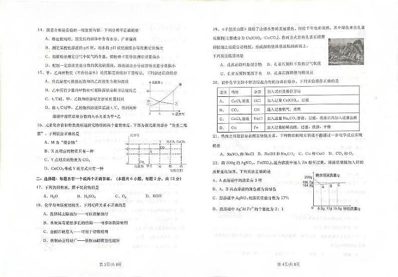 2024年山东省青岛市市北区中考一模化学试题02
