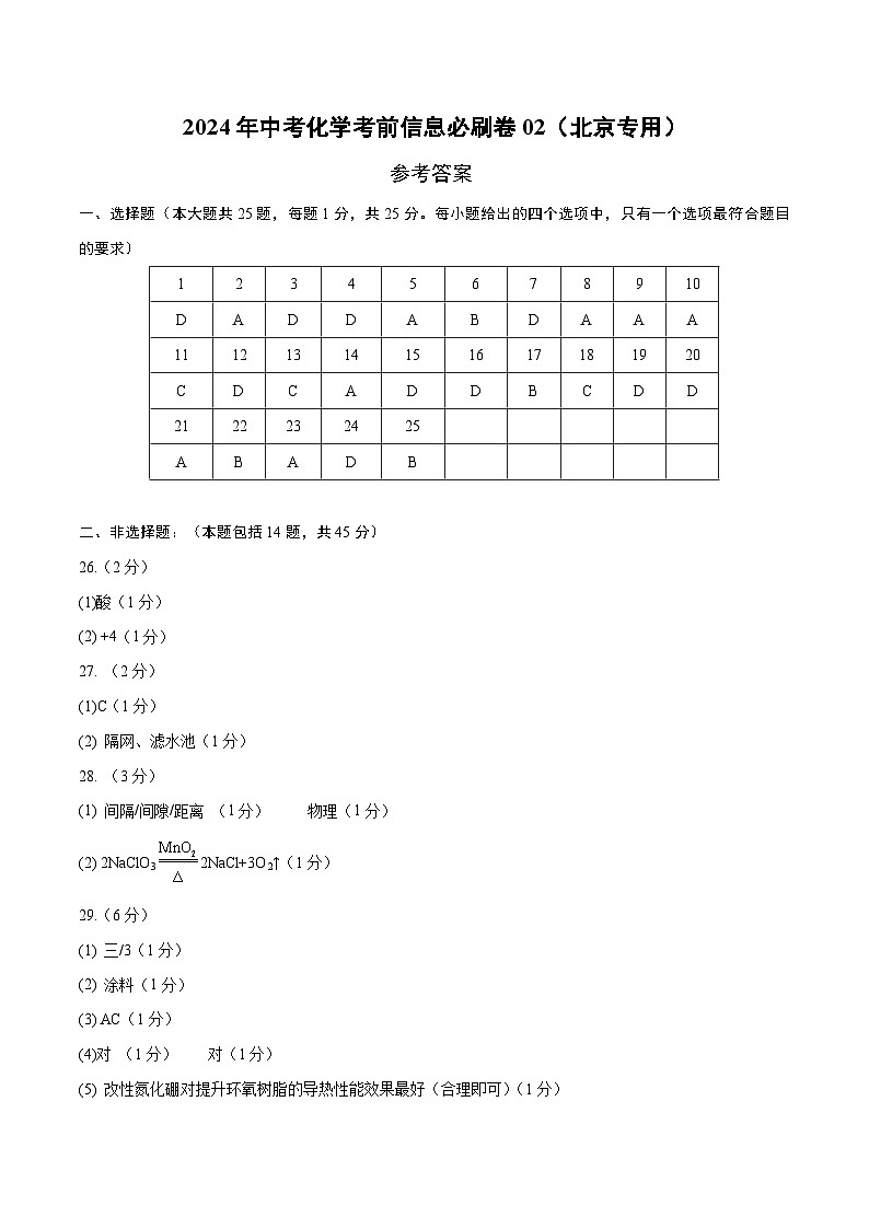 信息必刷卷02（北京专用）（参考答案）第1页