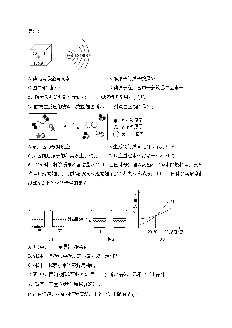 2024届中考化学起航模拟卷 【河北专用】(含答案)第2页