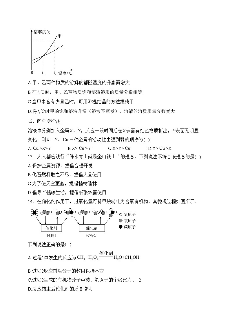 广东省茂名市信宜市2024届九年级下学期综合练习（三）化学试卷(含答案)第3页