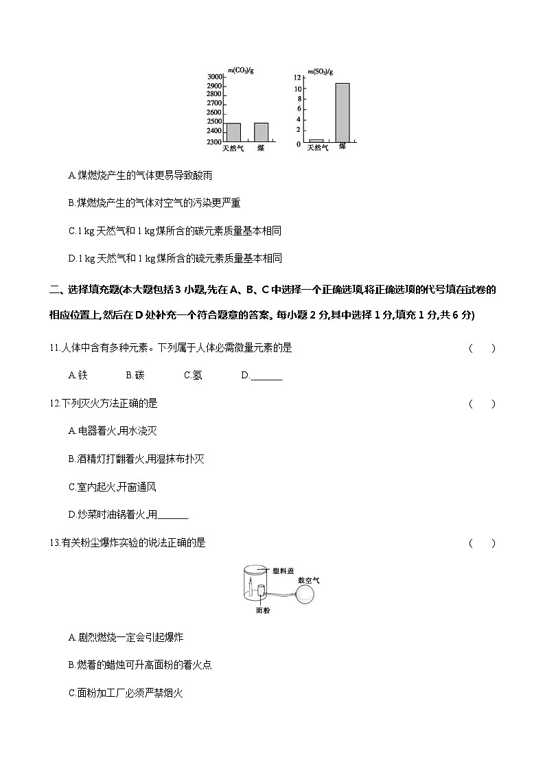 11 化学与可持续发展---2024年中考化学单元试卷第3页