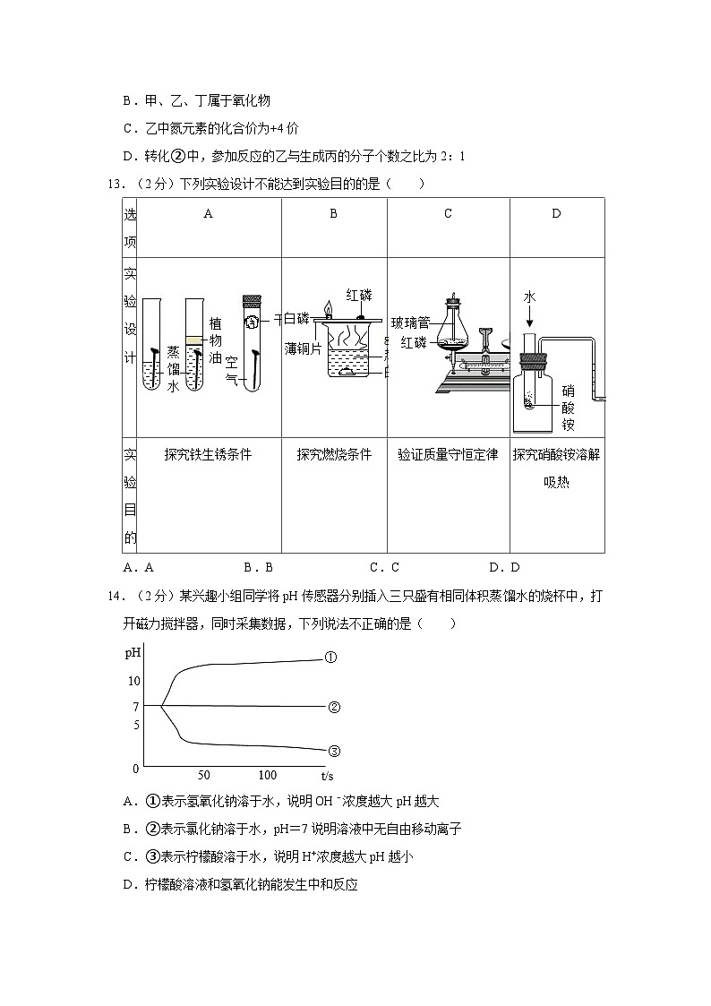 2024年江苏省南京市江宁区中考模拟化学试卷第3页