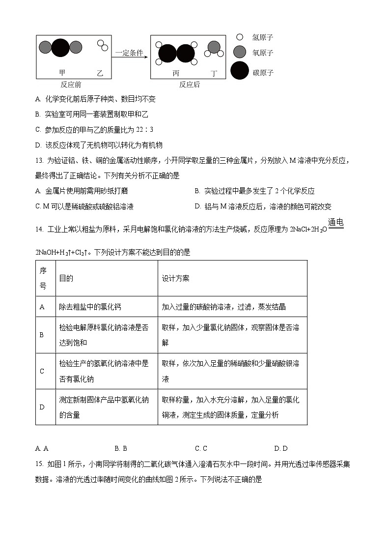 重庆市南开中学2023-2024学年九年级下学期期中考试化学试卷（原卷版+解析版）03