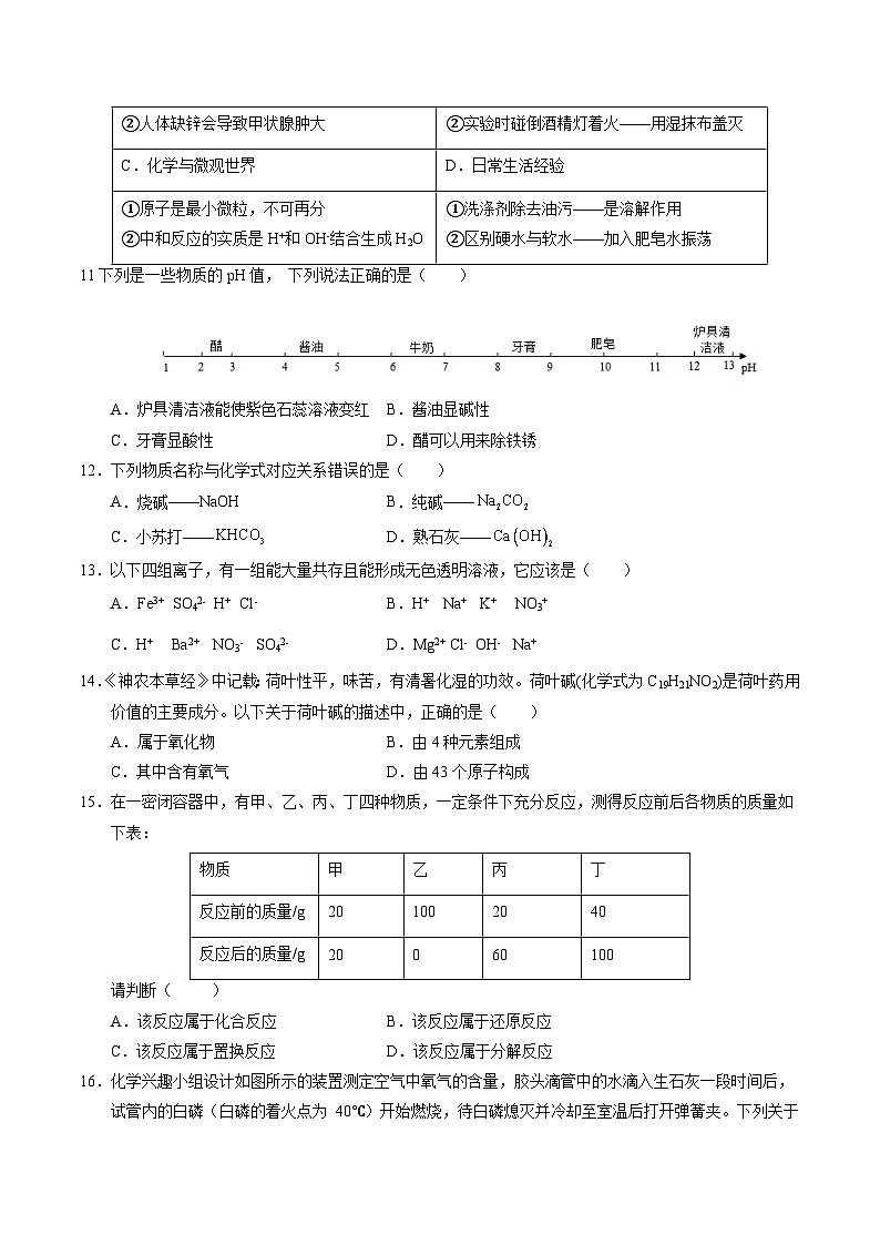 黄金卷07（全国通用）-备战中考化学模拟卷（全国通用）03