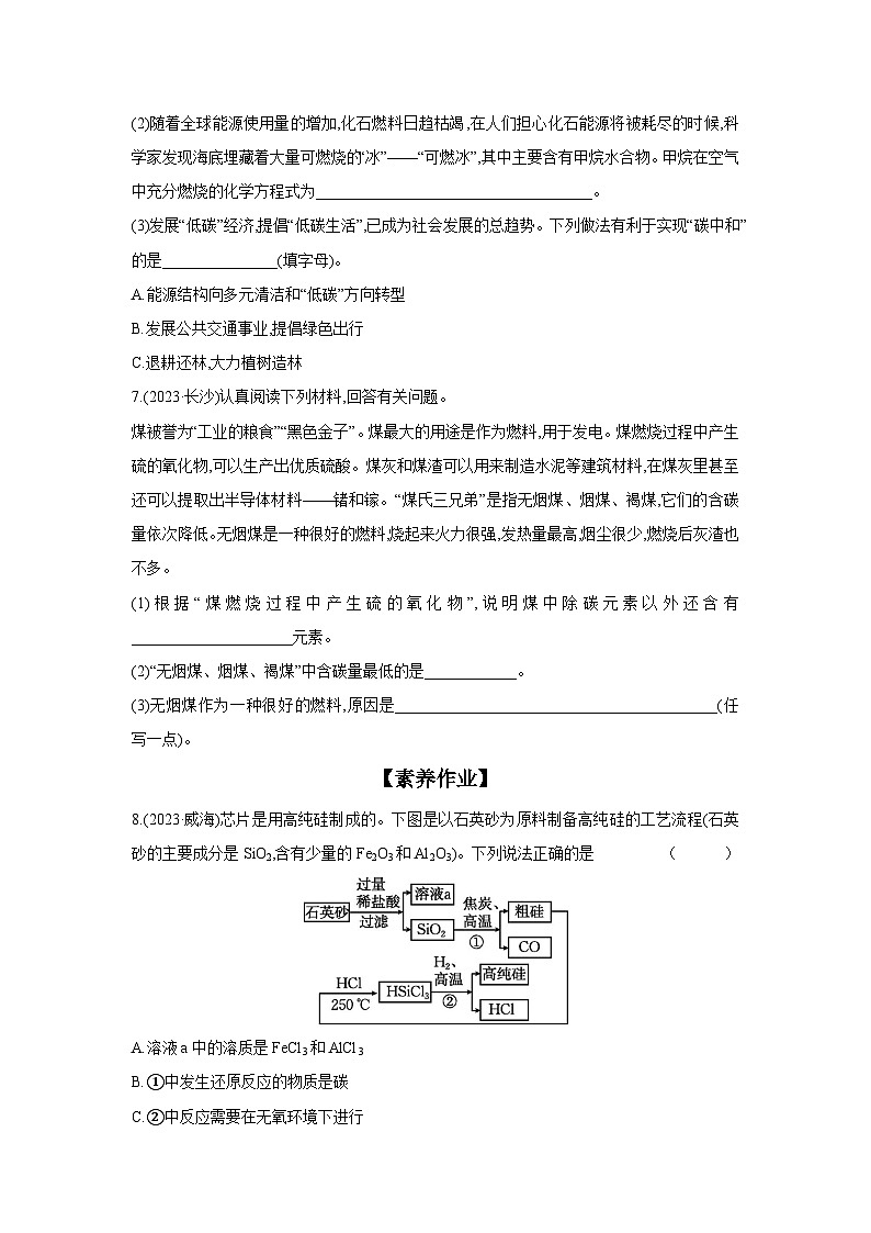 2024年中考化学考点基础练---4.1 化学与资源、能源、环境第2页