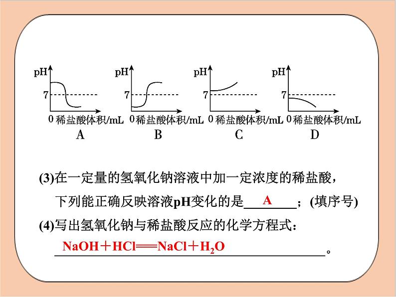 人教版化学九年级下册 实验活动7《溶液酸碱性的检验》作业提升练 课件04