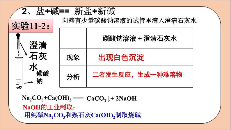 人教版化学九年级下册 11.1《生活中常见的盐》（第二课时盐的化学性质）课件第8页