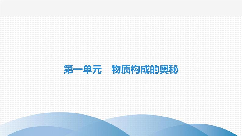 中考化学复习第一单元物质构成的奥秘第一讲构成物质的微粒课件第1页