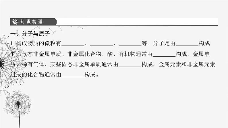 中考化学复习第一单元物质构成的奥秘第一讲构成物质的微粒课件第4页