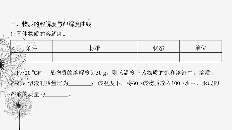 中考化学复习第三单元身边的化学物质第九讲溶液课件第6页