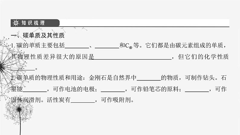 中考化学复习第三单元身边的化学物质第十讲碳和碳的氧化物课件04