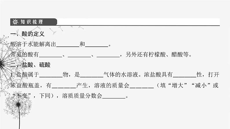 中考化学复习第三单元身边的化学物质第十三讲常见的酸课件第4页