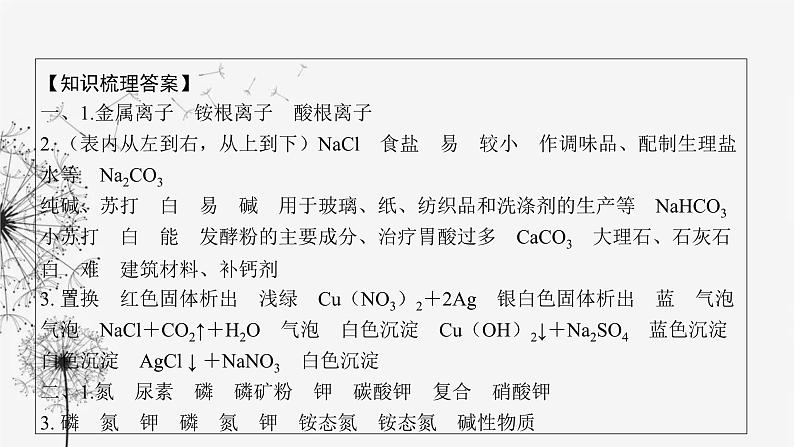 中考化学复习第三单元身边的化学物质第十六讲盐和化肥课件第8页