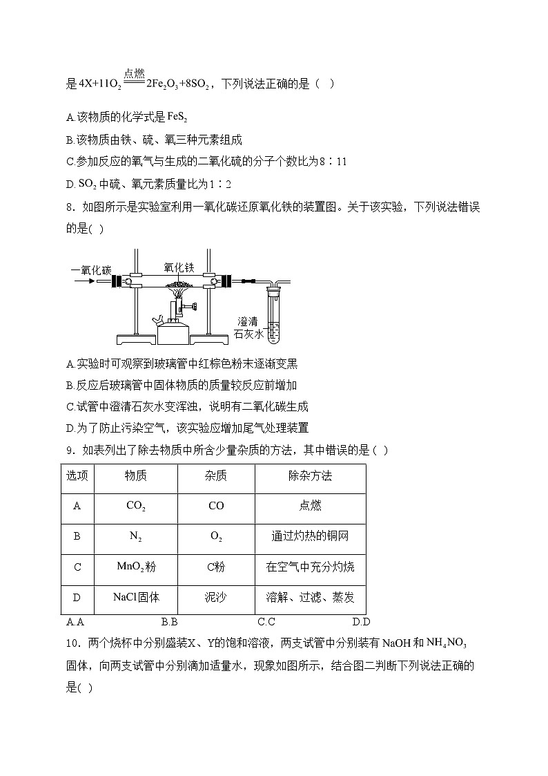 山西省吕梁市交城县2023届九年级上学期期末教学质量监测化学试卷(含答案)第2页
