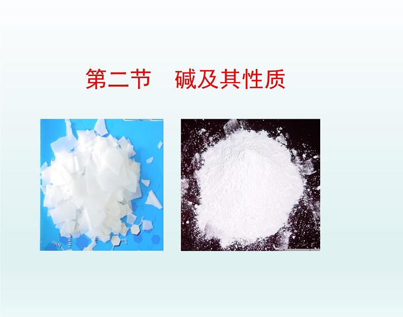 鲁教版化学九年级下册 第七单元 第二节 碱及其化学性质 课件第1页