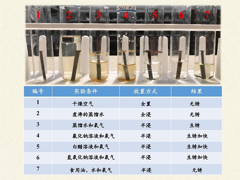 鲁教版化学九年级下册 第九单元 第三节 钢铁的锈蚀与防护 课件第5页