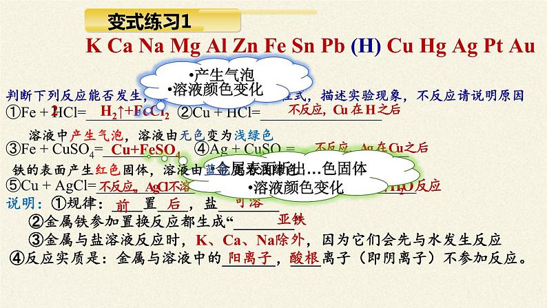 鲁教版化学九年级下册 第九单元 到实验室去：探究金属的性质 课件08