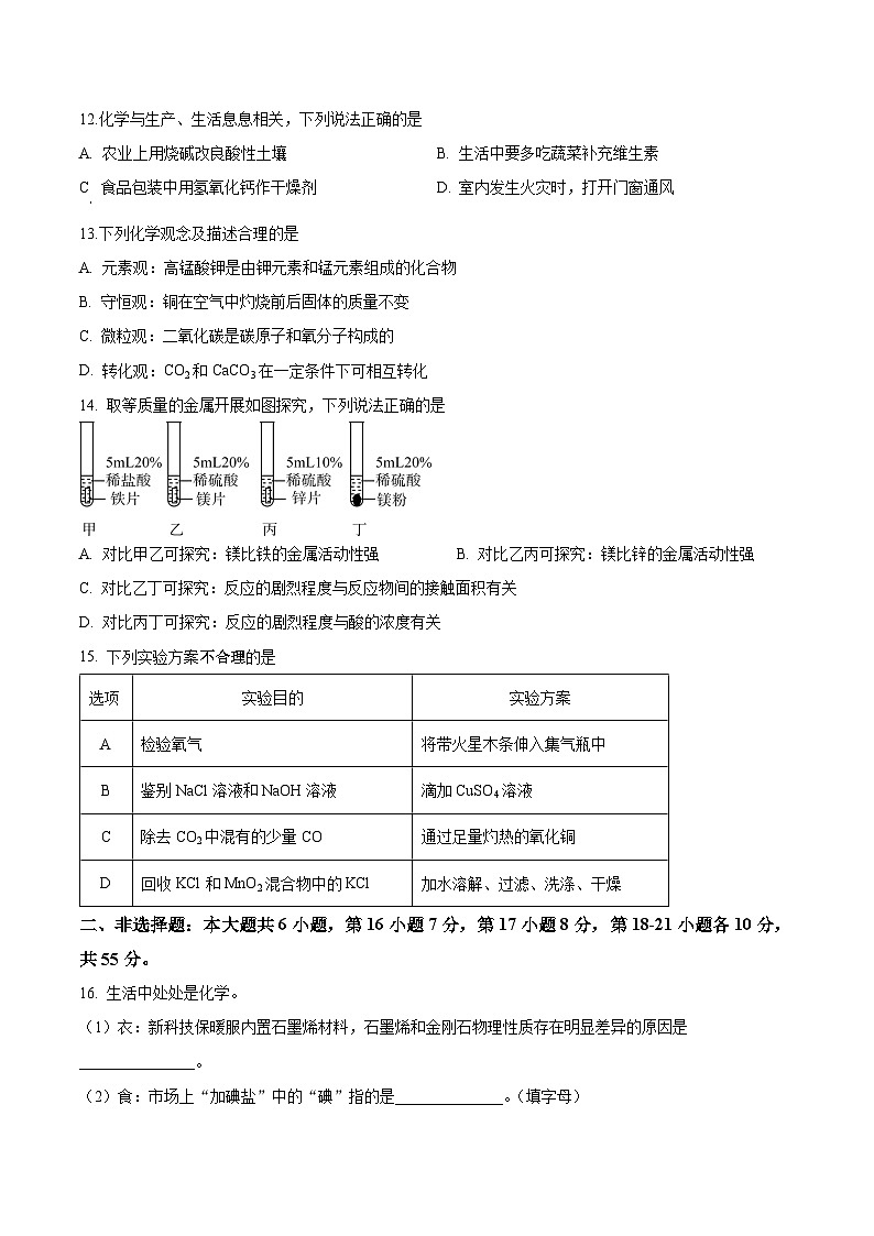 2024年化学试题第3页