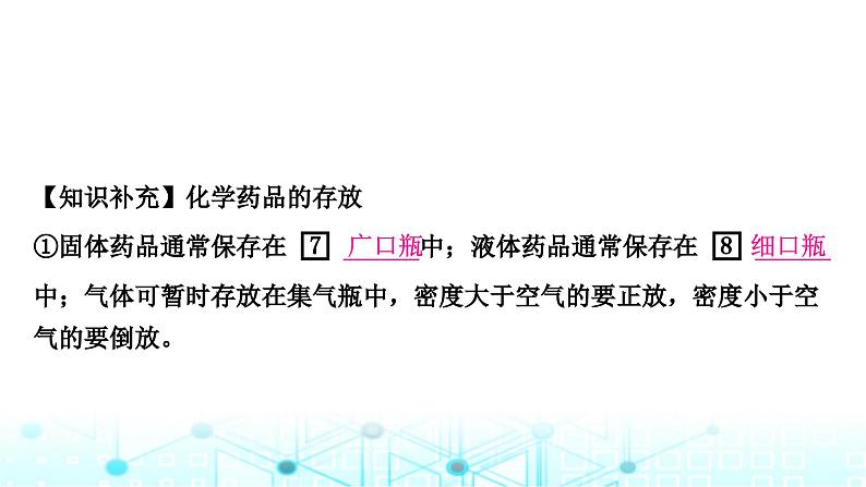 中考化学复习第一单元走进化学世界第二课时仪器的使用与基本实验操作课件第7页