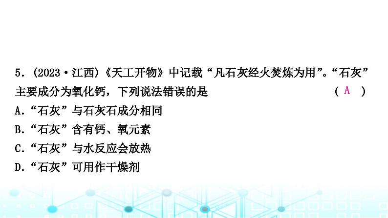 中考化学复习题型突破一古籍中的化学课件07