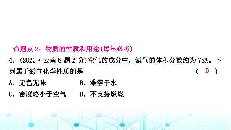 中考化学复习第一单元走进化学世界第一课时物质的变化和性质课件第5页