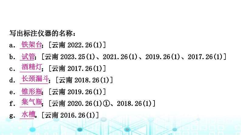 中考化学复习第一单元走进化学世界第二课时仪器的使用与基本实验操作课件第3页