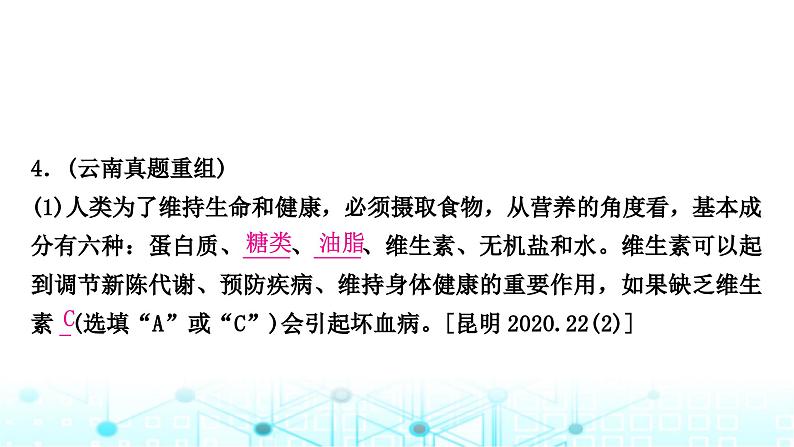 中考化学复习第十二单元化学与生活课件05