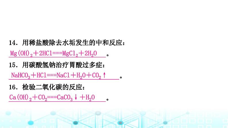 中考化学复习重难突破2化学方程式的书写课件第8页