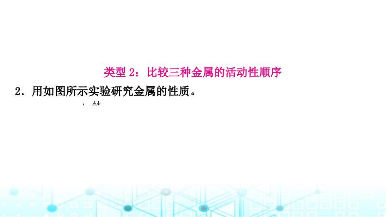 中考化学复习重难突破7金属活动性顺序的验证及探究(实验)课件第8页