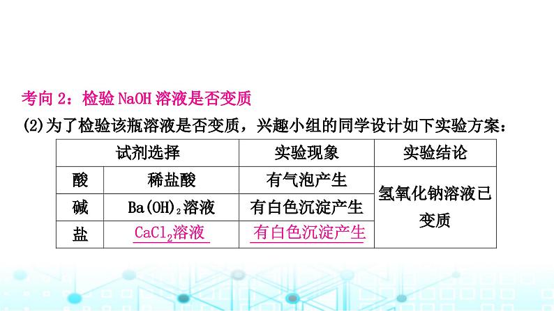 中考化学复习重难突破10碱变质的探究课件04