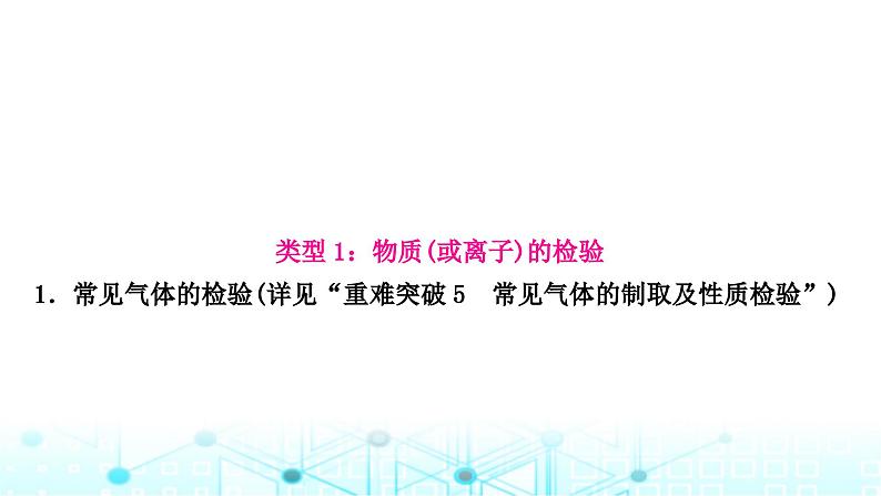 中考化学复习重难突破12物质的检验与鉴别课件03