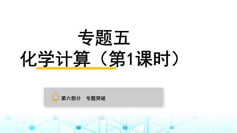 中考化学复习专题突破五化学计算（第1课时）课件第1页