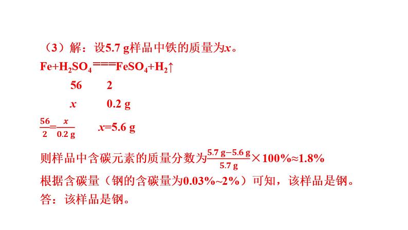 中考化学复习专题突破五化学计算（第3课时）课件第8页