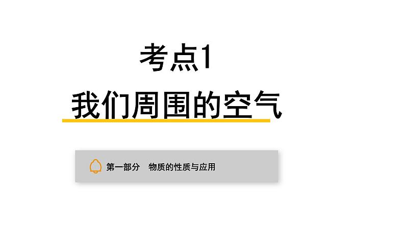 中考化学复习物质的性质与应用考点1我们周围的空气课件第1页