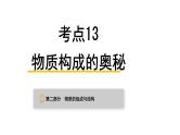 中考化学复习物质的组成与结构考点13物质构成的奥秘课件