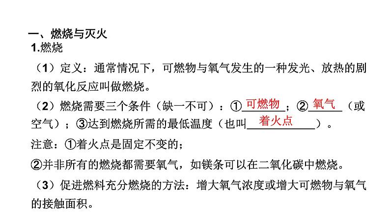 中考化学复习化学与社会跨学科实践考点18能源与资源的利用课件04