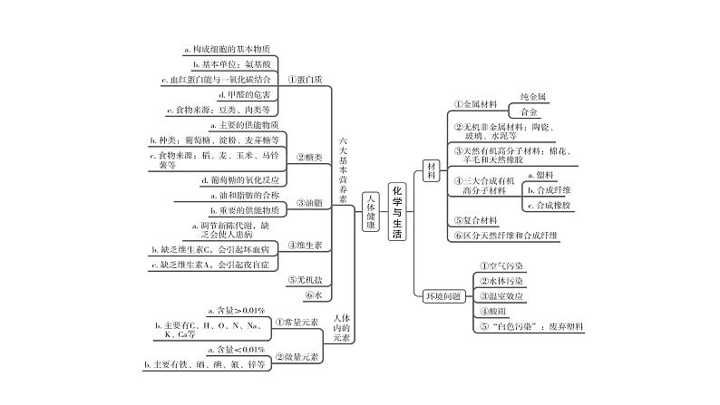 中考化学复习化学与社会跨学科实践考点19化学与生活课件03