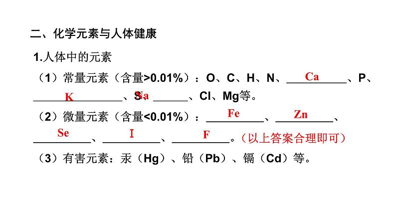 中考化学复习化学与社会跨学科实践考点19化学与生活课件05