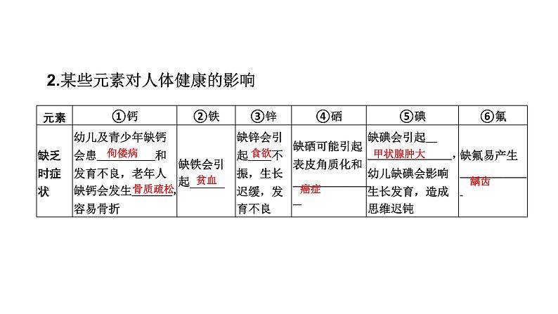 中考化学复习化学与社会跨学科实践考点19化学与生活课件06