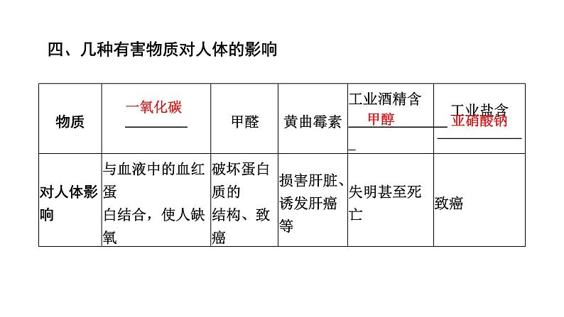 中考化学复习化学与社会跨学科实践考点19化学与生活课件08
