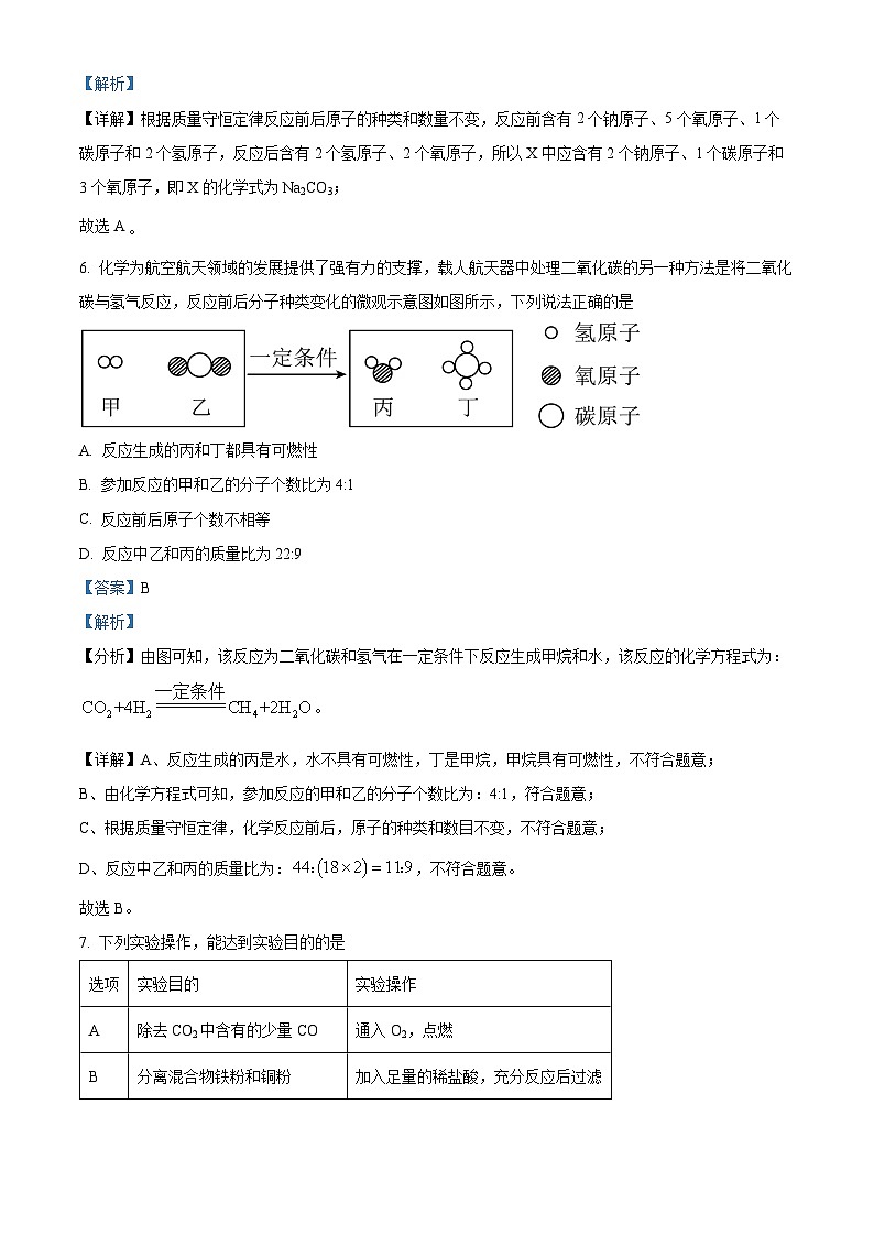 湖北省内地西藏班（校）2023-2024学年九年级下学期4月期中化学试题（原卷版+解析版）03