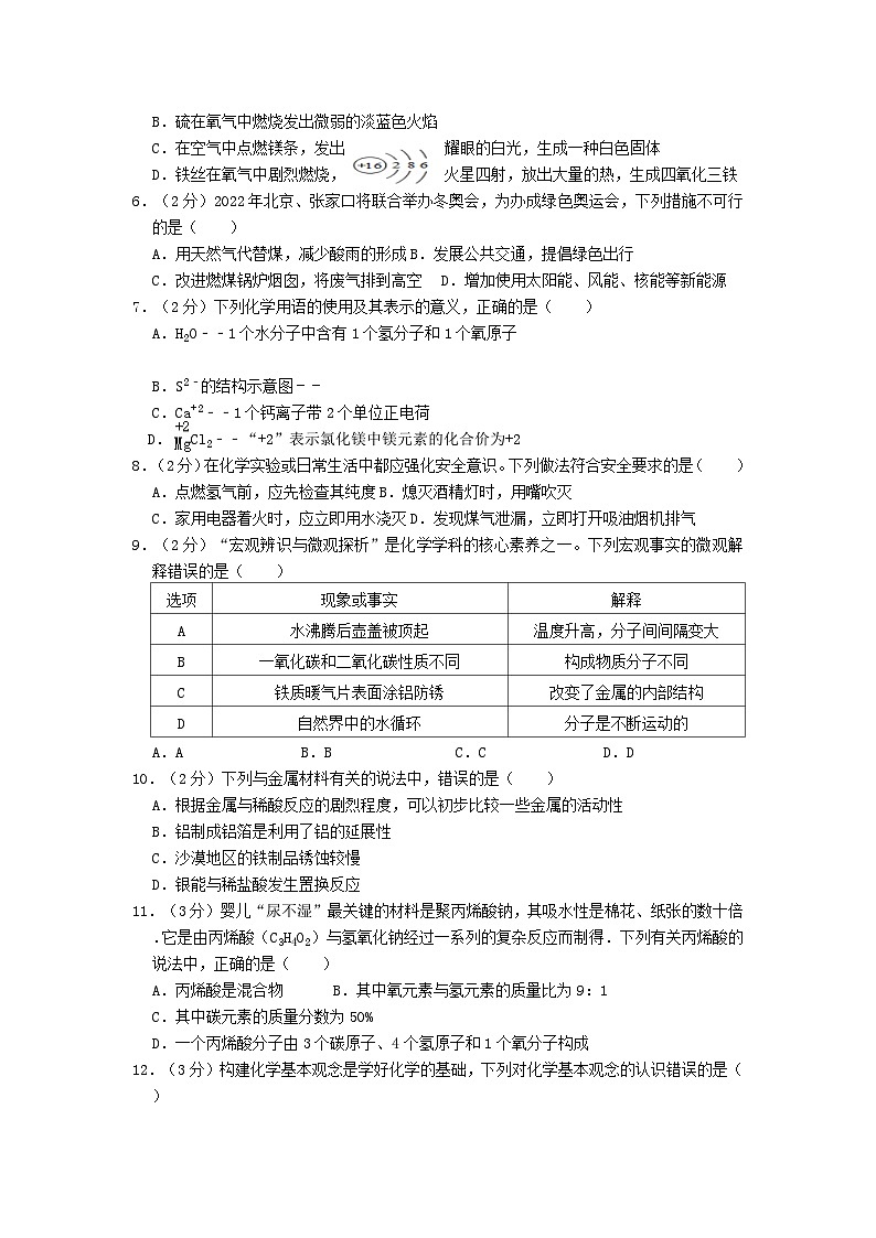 2024年山东省临沂市初中学业水平考试仿真模拟化学试题十02