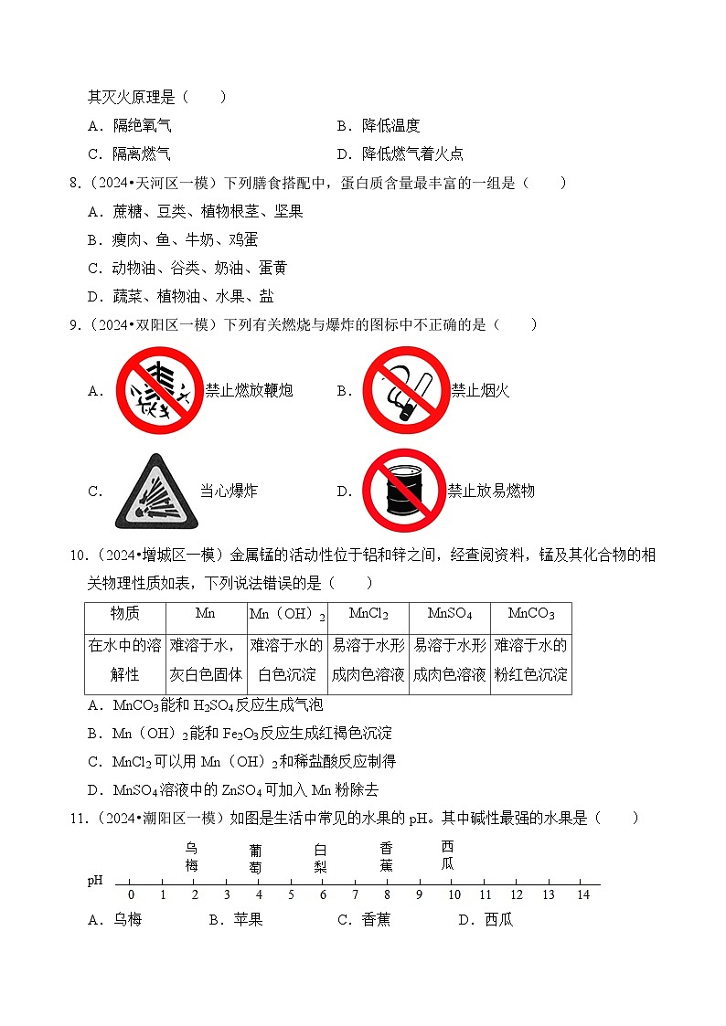 2024年中考化学考前押题密卷（二）（广州）第2页