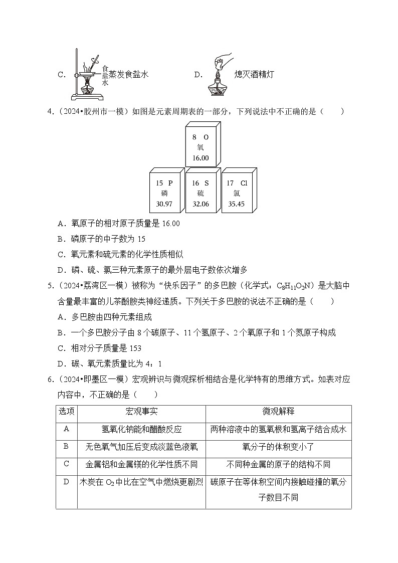 2024年中考化学考前押题密卷（三）（河北）第2页