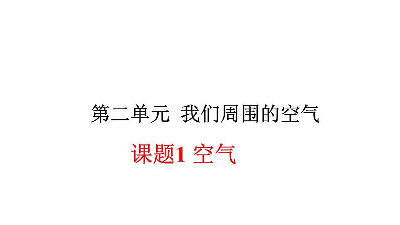 2.1空气(人教版化学九年级)课件第1页