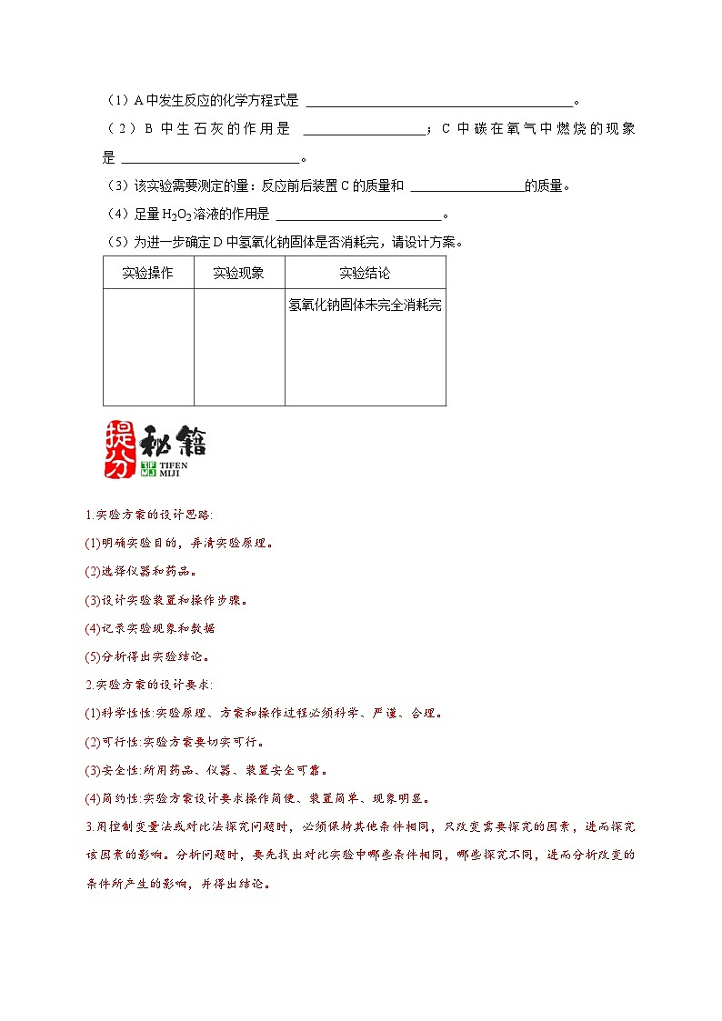 2024年中考化学二轮专项复习核心考点专题-04 实验方案的设计与评价-(原卷版+解析版)02
