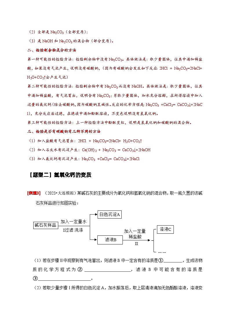 2024年中考化学二轮专项复习核心考点专题-06 物质的变质问题-(原卷版+解析版)03